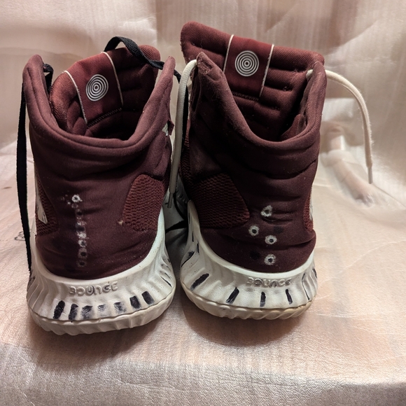 Adidas high top basketball sneakers size 11 salmon - Picture 5 of 6